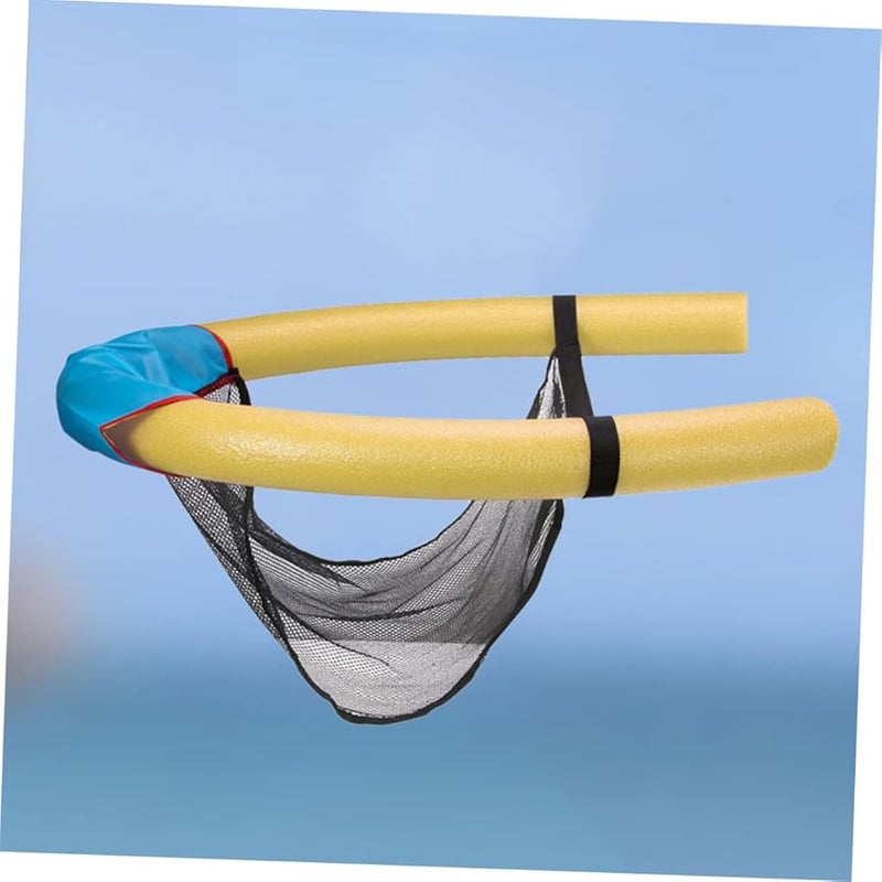 Inflatable Pool Chair Floating Seat Mesh Sling For Adults And Kids Blue - Image 5